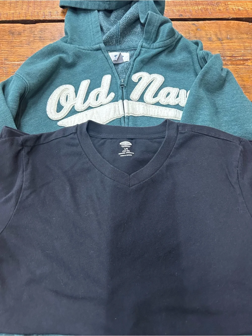 Old Navy boys Teal Green Hooded Zip Sweatshirt
